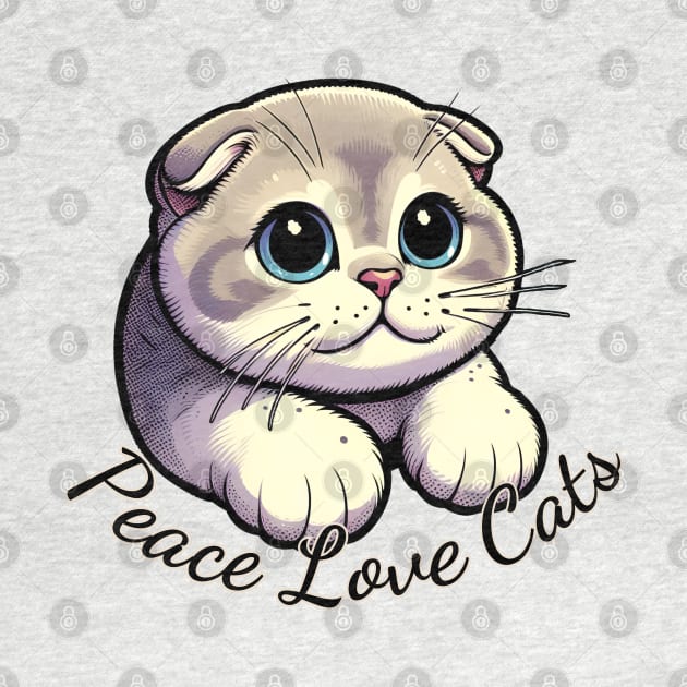 Peace Love Cats by Annabelhut